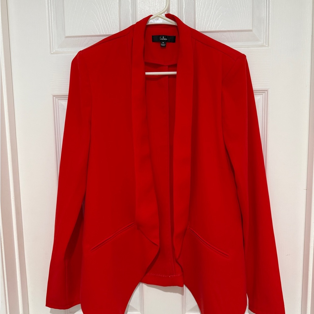 Lulu's Bold Red Blazer size M
